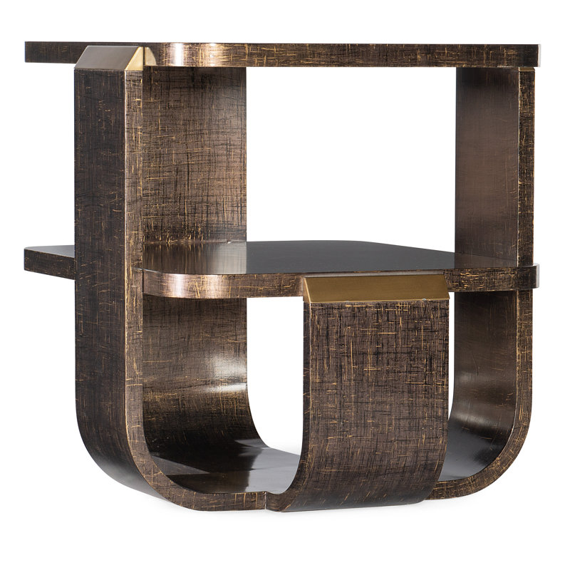 Hooker Furniture Melange Abstract End Table with Storage | Perigold